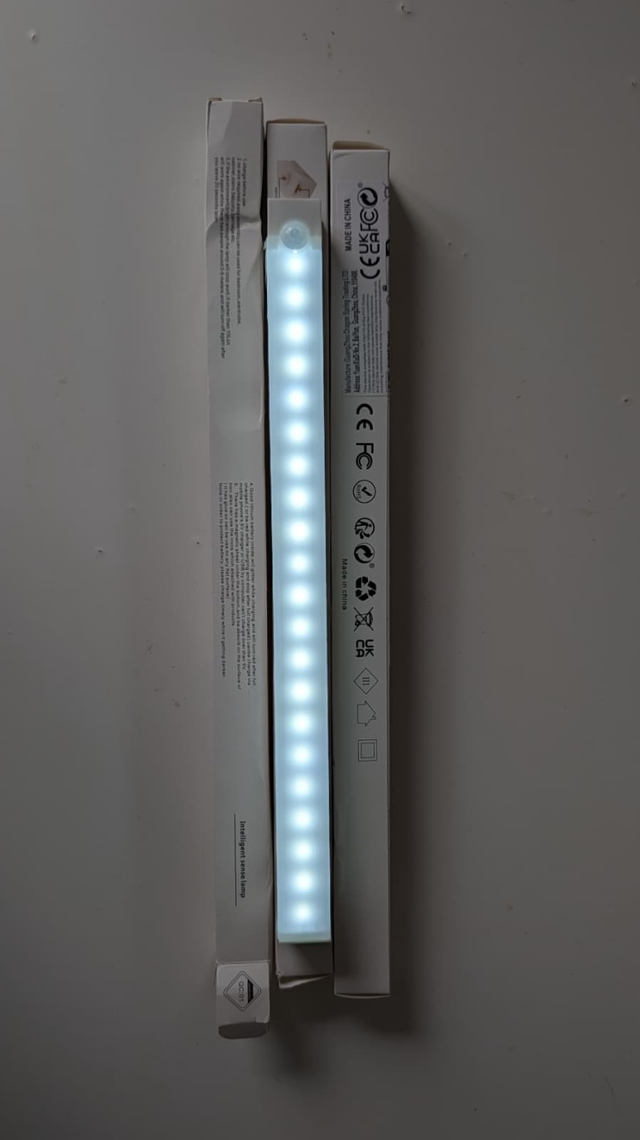 3x 300mm Motion Sensor LED Light Strips – Magnetic & USB Rechargeable - thumbnail 2